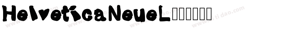 HelveticaNeueL字体转换