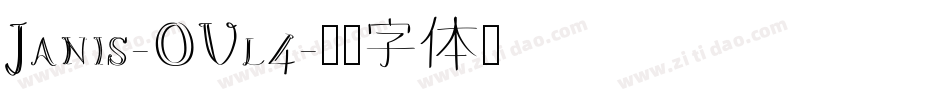 Janis-OVl4字体转换