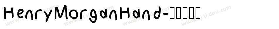 HenryMorganHand字体转换