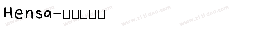 Hensa字体转换