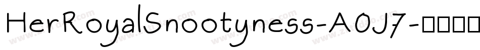 HerRoyalSnootyness-A0J7字体转换