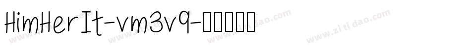 HimHerIt-vm3v9字体转换