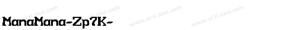 ManaMana-Zp7K字体转换