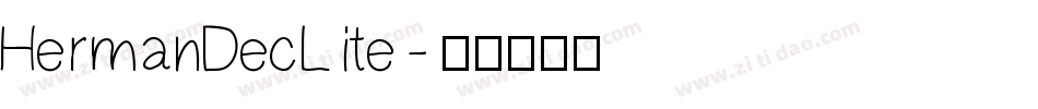 HermanDecLite字体转换