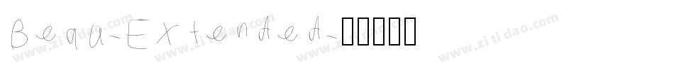 Beau-Extended字体转换