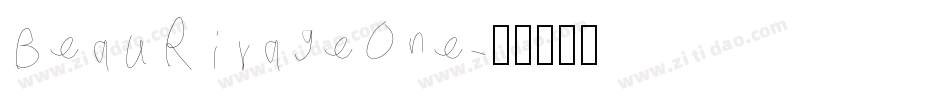 BeauRivageOne字体转换
