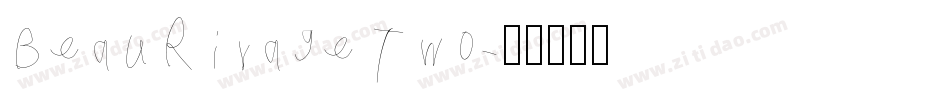 BeauRivageTwo字体转换