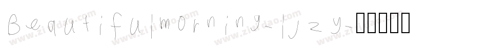 Beautifulmorning-ljzy字体转换