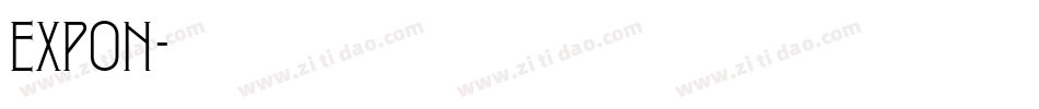 EXPON字体转换