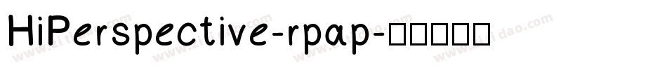 HiPerspective-rpap字体转换