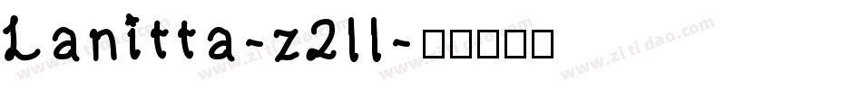 Lanitta-z2ll字体转换