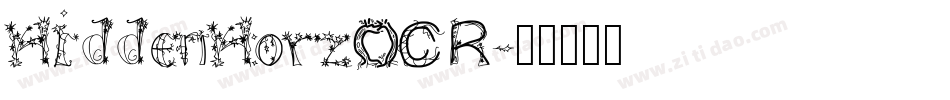 HiddenHorzOCR字体转换