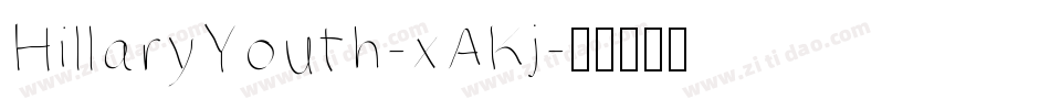 HillaryYouth-xAKj字体转换