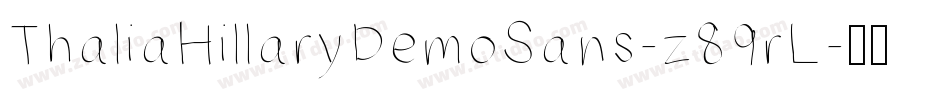 ThaliaHillaryDemoSans-z89rL字体转换