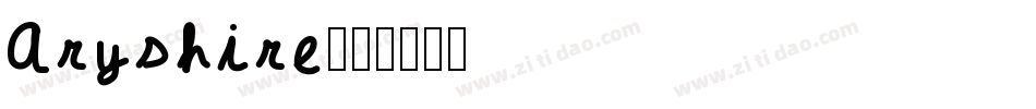 Aryshire字体转换