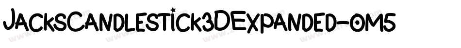 JacksCandlestick3DExpanded-om5q字体转换