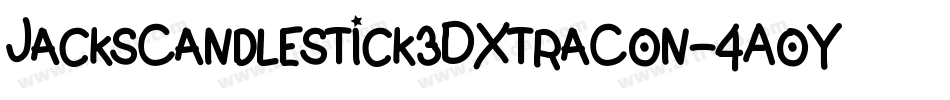 JacksCandlestick3DXtraCon-4AoY字体转换