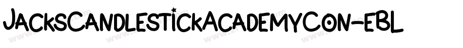 JacksCandlestickAcademyCon-eBLO字体转换