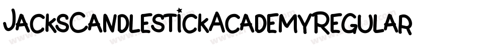 JacksCandlestickAcademyRegular-03Pr字体转换