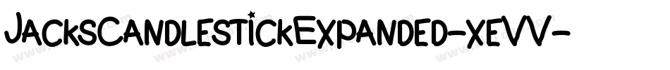 JacksCandlestickExpanded-xeVV字体转换