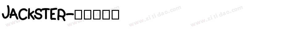 Jackster字体转换