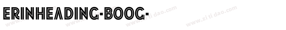 Erinheading-BooG字体转换