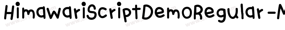 HimawariScriptDemoRegular-MVVle字体转换