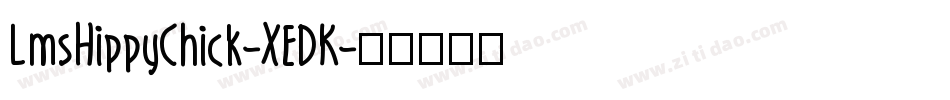 LmsHippyChick-XEDK字体转换
