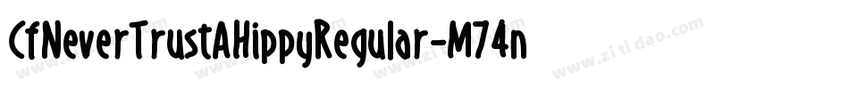 CfNeverTrustAHippyRegular-M74n字体转换