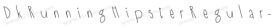 DkRunningHipsterRegular-BPZ8字体转换