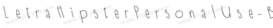 LetraHipsterPersonalUse-BPwG字体转换