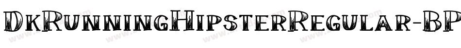 DkRunningHipsterRegular-BPZ8字体转换