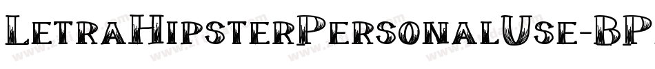 LetraHipsterPersonalUse-BPwG字体转换