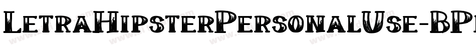 LetraHipsterPersonalUse-BPwG字体转换