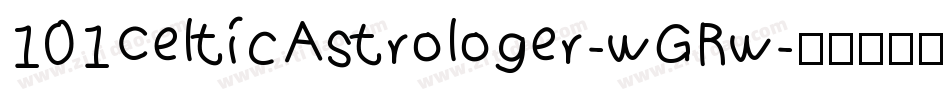 101CelticAstrologer-wGRw字体转换