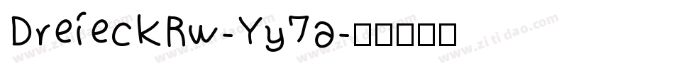 DreieckRw-Yy7a字体转换