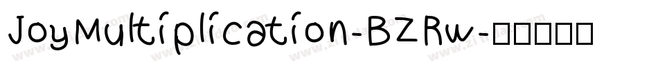 JoyMultiplication-BZRw字体转换