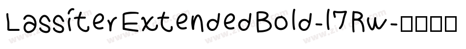 LassiterExtendedBold-l7Rw字体转换