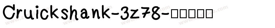 Cruickshank-3z78字体转换