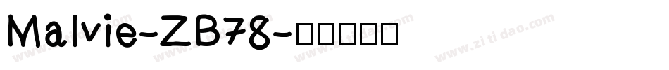 Malvie-ZB78字体转换