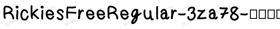 RickiesFreeRegular-3za78字体转换