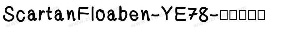 ScartanFloaben-YE78字体转换