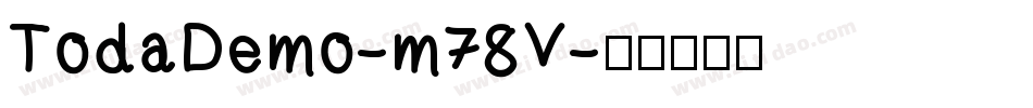 TodaDemo-m78V字体转换