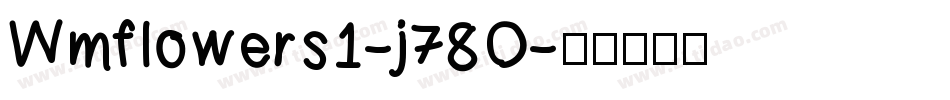 Wmflowers1-j78O字体转换