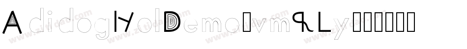 AdidogHolDemo-vmRLy字体转换