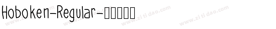 Hoboken-Regular字体转换