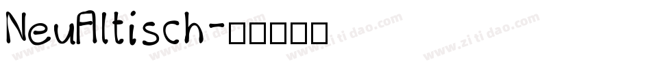 NeuAltisch字体转换