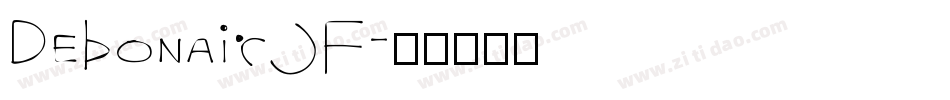 DebonairJF字体转换