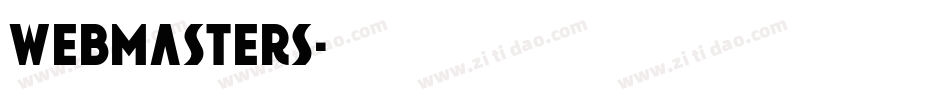 Webmasters字体转换