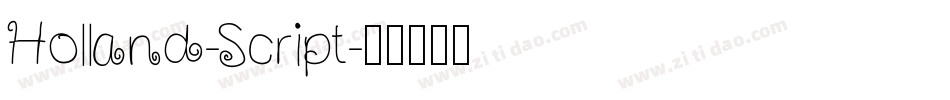 Holland-Script字体转换